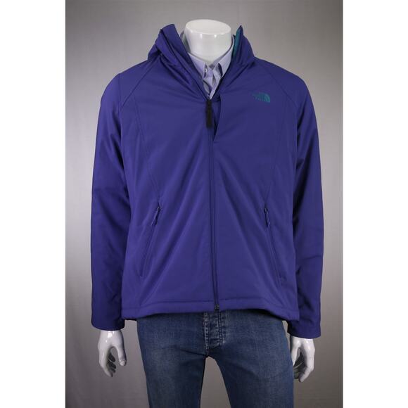 The North Face Women's Purple Zip Front Primaloft Hooded Windwall Jacket XL - Picture 1 of 10